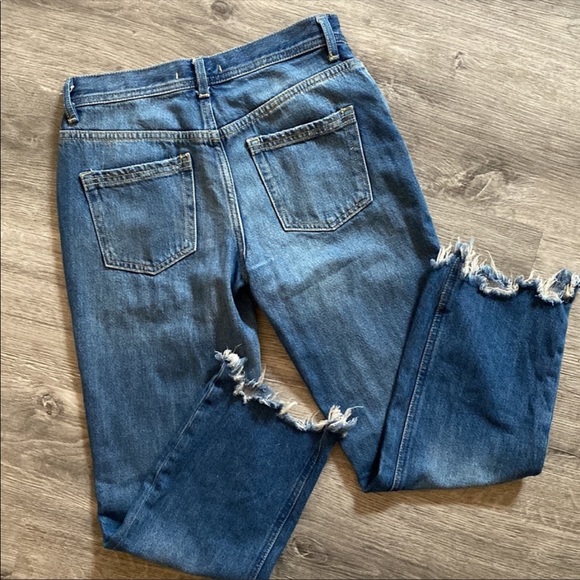 Free People We the Free Maggie Mid-Rise Straight-Leg Jean Size 25 - Picture 7 of 10